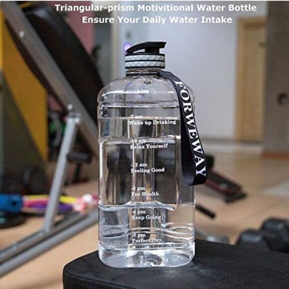 ⭐️forweway Half Gallon Water Bottle with Handle 2.2L/74OZ BPA Free⭐️ - Picture 3 of 7